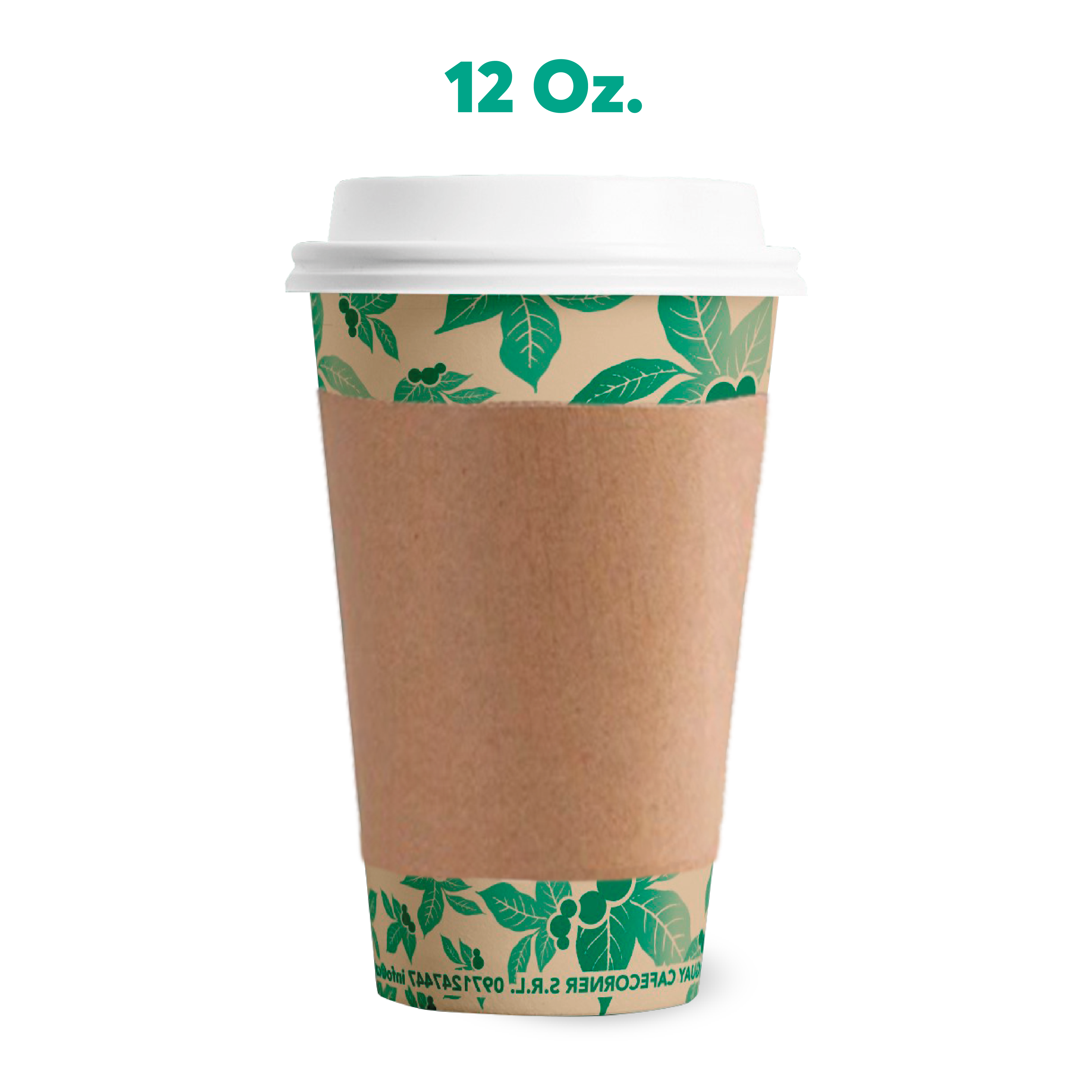 Vaso de polipapel de 12oz x 100 unidades